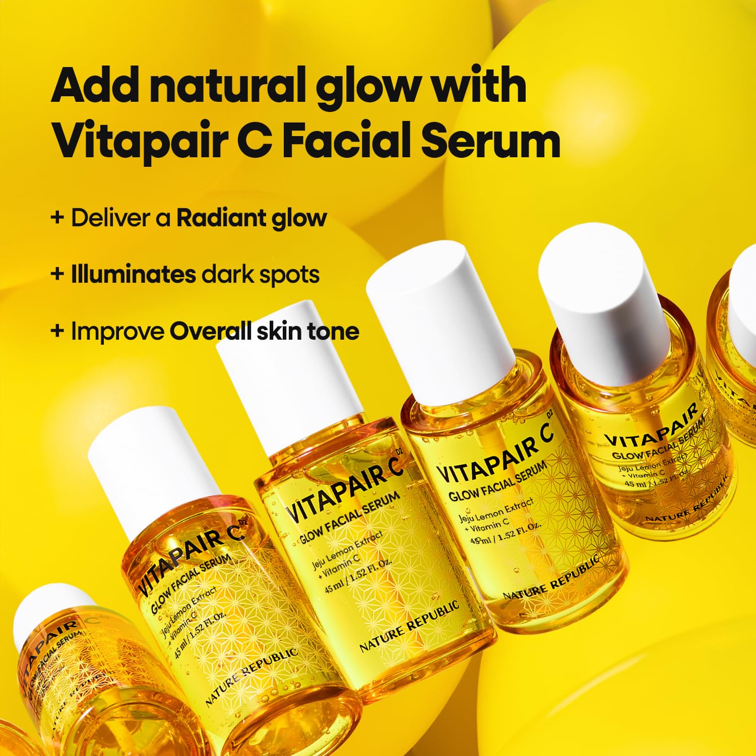 Nature Republic Vitapair C Glow Serum | Hydration for Radiance & Even Tone, 45ml