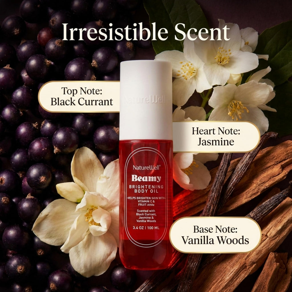 NATURE WELL Beamy Brightening Body Oil – Fast-Absorbing Hydration