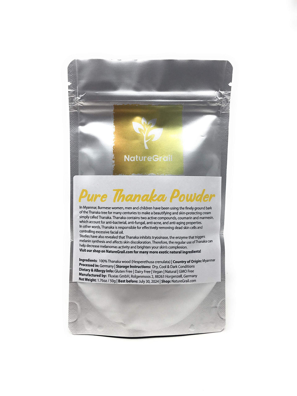 Naturegrail Pure Thanaka Powder – 50g from Thailand | 100% Thanaka Wood