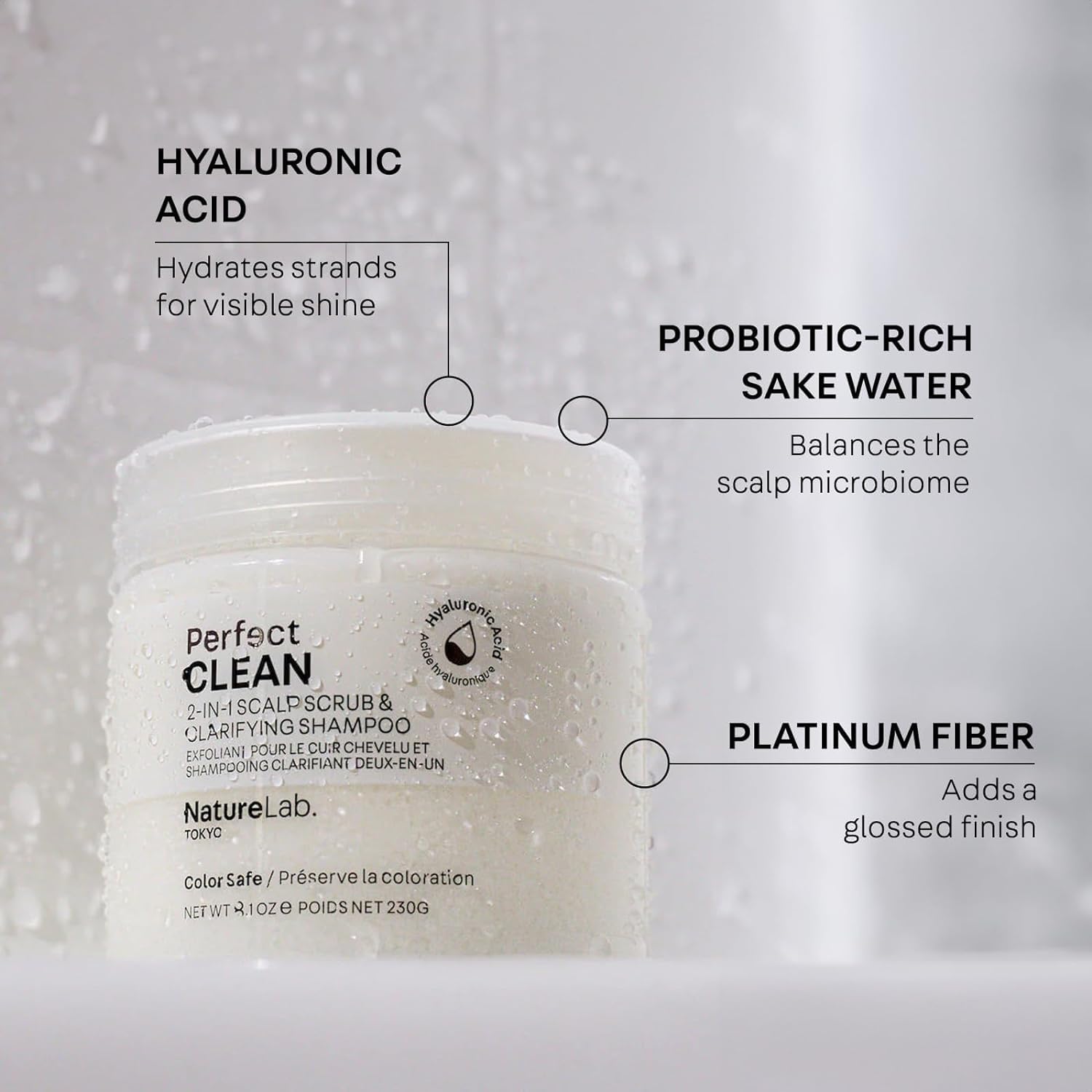 NatureLab.TOKYO Perfect Clean & Repair Duo: 2-in-1 Scalp Scrub & Repair Masque (8.1 oz + 6.7 oz)
