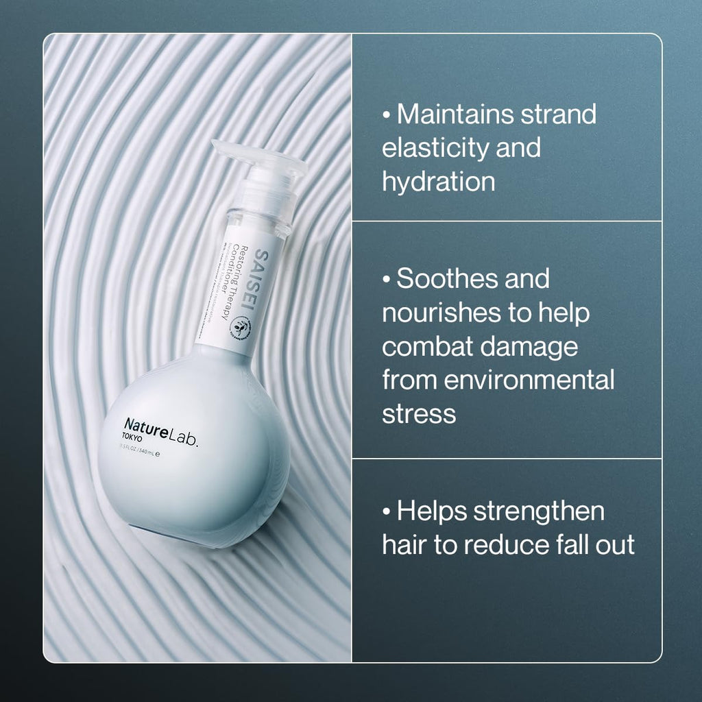 NatureLab.TOKYO SaiSei Restoring Therapy Conditioner — Lightweight, Silicone-Free Nourishment 11.5 oz