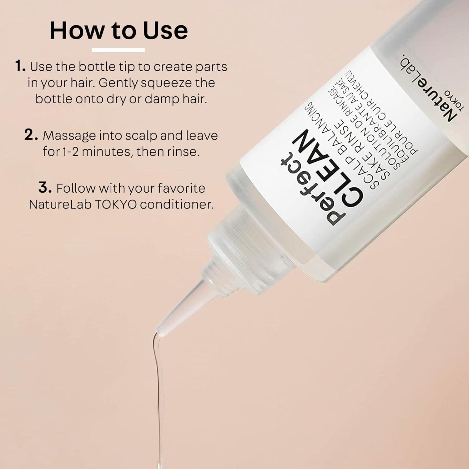 NatureLab.TOKYO Perfect Clean 2-in-1 Scalp Scrub & Balancing Sake Rinse – Clarifying Hair Treatment Duo