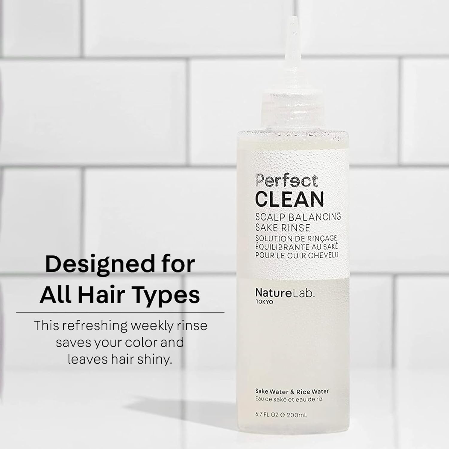 NatureLab.TOKYO Perfect Clean 2-in-1 Scalp Scrub & Balancing Sake Rinse – Clarifying Hair Treatment Duo