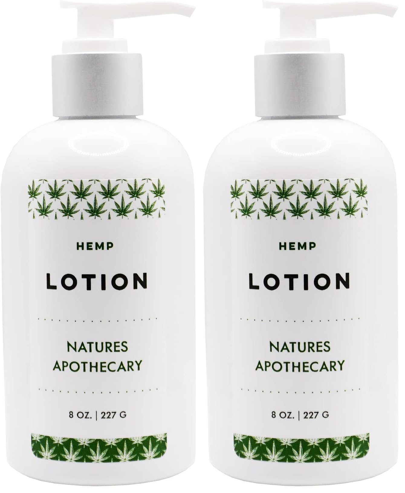 All-Natural Hemp & Patchouli Lotion for Dry Skin | Silky, Hydrated Skin | NATURE'S APOTHECARY Pack of 2