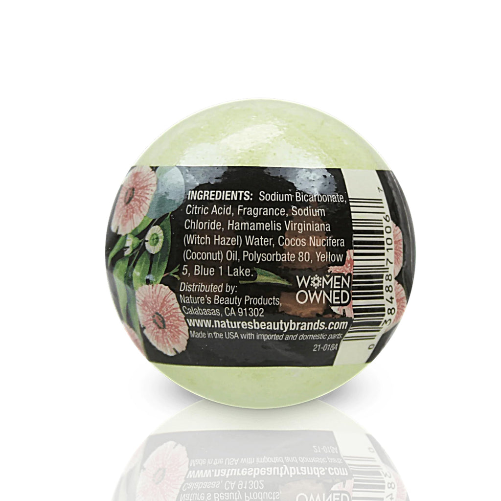 Nature's Beauty Eucalyptus & Tea Tree Bath Bomb Multi-Pack - 4x5.5oz - Vegan, Non-Staining, Luxury Spa Fizzy
