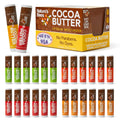 Nature's Bees Cocoa Butter Lip Balm 24-Pack – Citrus, Coconut, Cherry & Mint
