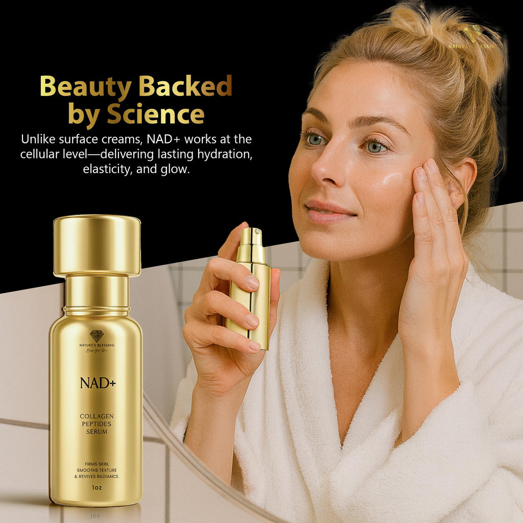 Nature's Blessing NAD+ Anti-Aging Serum – Boost Cellular Energy, Firm Skin & Reduce Wrinkles | 1oz