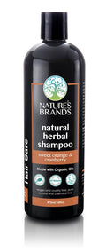 Nature's Brands Herbal Choice Mari Shampoo – Sweet Orange & Cranberry, 16 oz, Organic