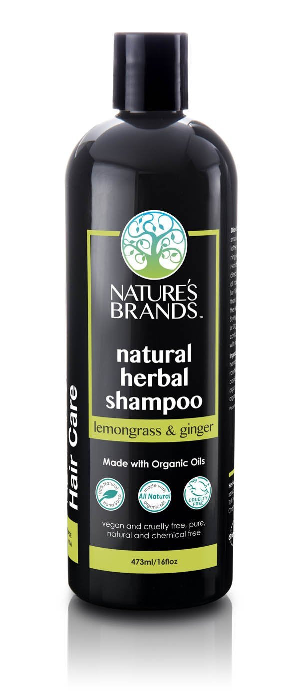 Nature's Brands Herbal Choice Mari Lemongrass Ginger Shampoo – 16oz, Organic