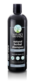 Nature's Brands Natural Shampoo by Herbal Choice Mari – Unscented, 16 oz, Organic Oils