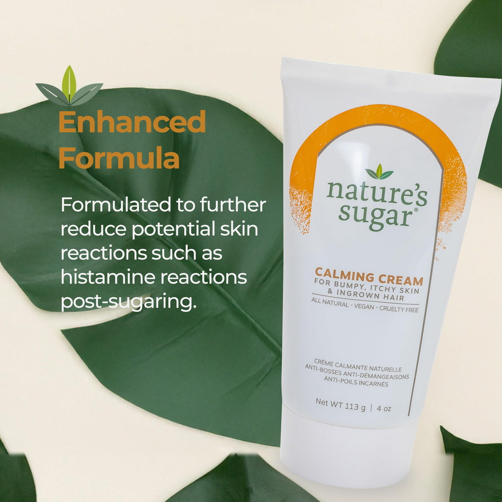 Nature's Sugar Calming Post-Wax Care Cream – Hydration & Cooling Aftercare (4 oz)