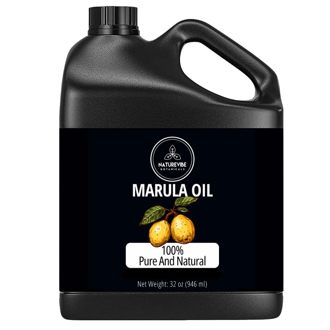 Naturevibe Botanicals Marula Oil 32 Oz — 100% Pure & Cold-Pressed