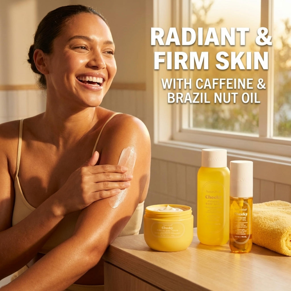 NATURE WELL Cheeky Firming Body Oil – Luxuriously Glowy, Fast-Absorbing (3.4 oz)