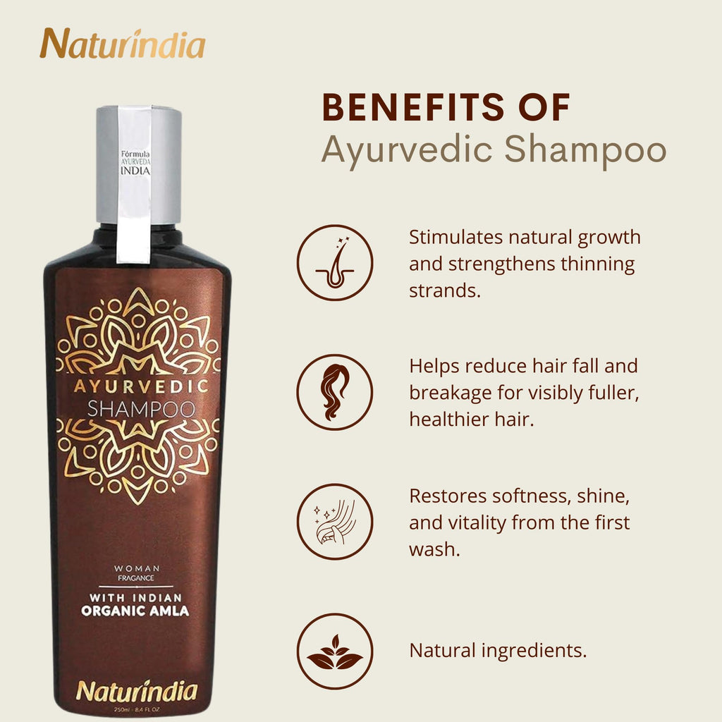 Naturindia Ayurvedic Amla Hair Growth Shampoo – Organic & Sulfate-Free