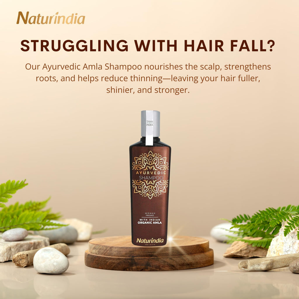 Naturindia Ayurvedic Amla Hair Growth Shampoo – Organic & Sulfate-Free
