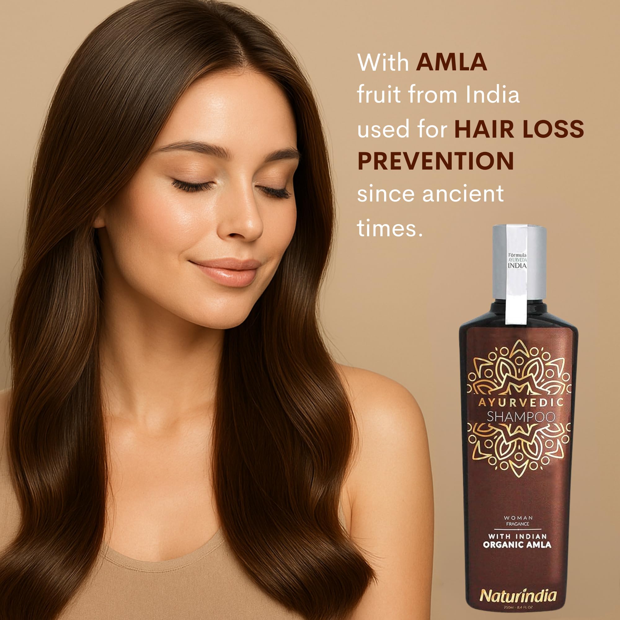 Naturindia Ayurvedic Amla Hair Growth Shampoo – Organic & Sulfate-Free