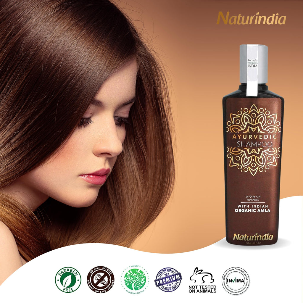 Naturindia Ayurvedic Amla Hair Growth Shampoo – Organic & Sulfate-Free