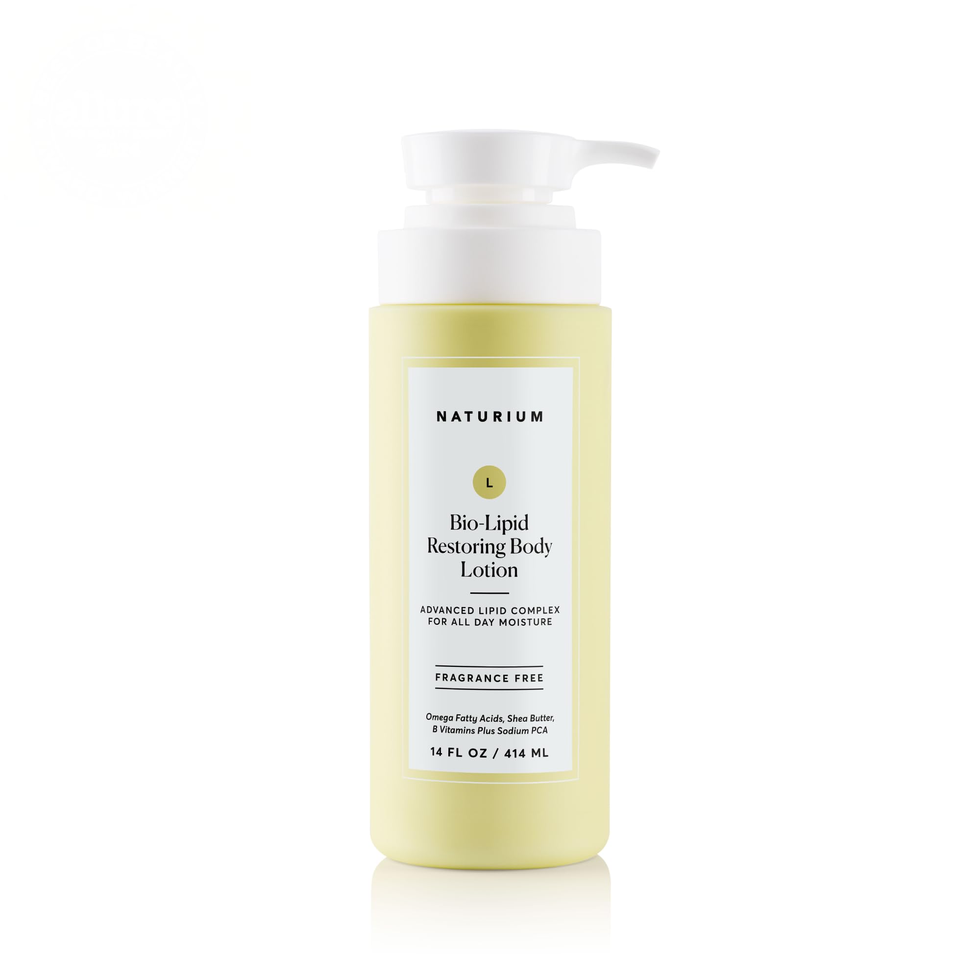 Naturium Bio-Lipid Restoring Moisturizing Body Lotion with Shea Butter – Fragrance Free, 14 oz