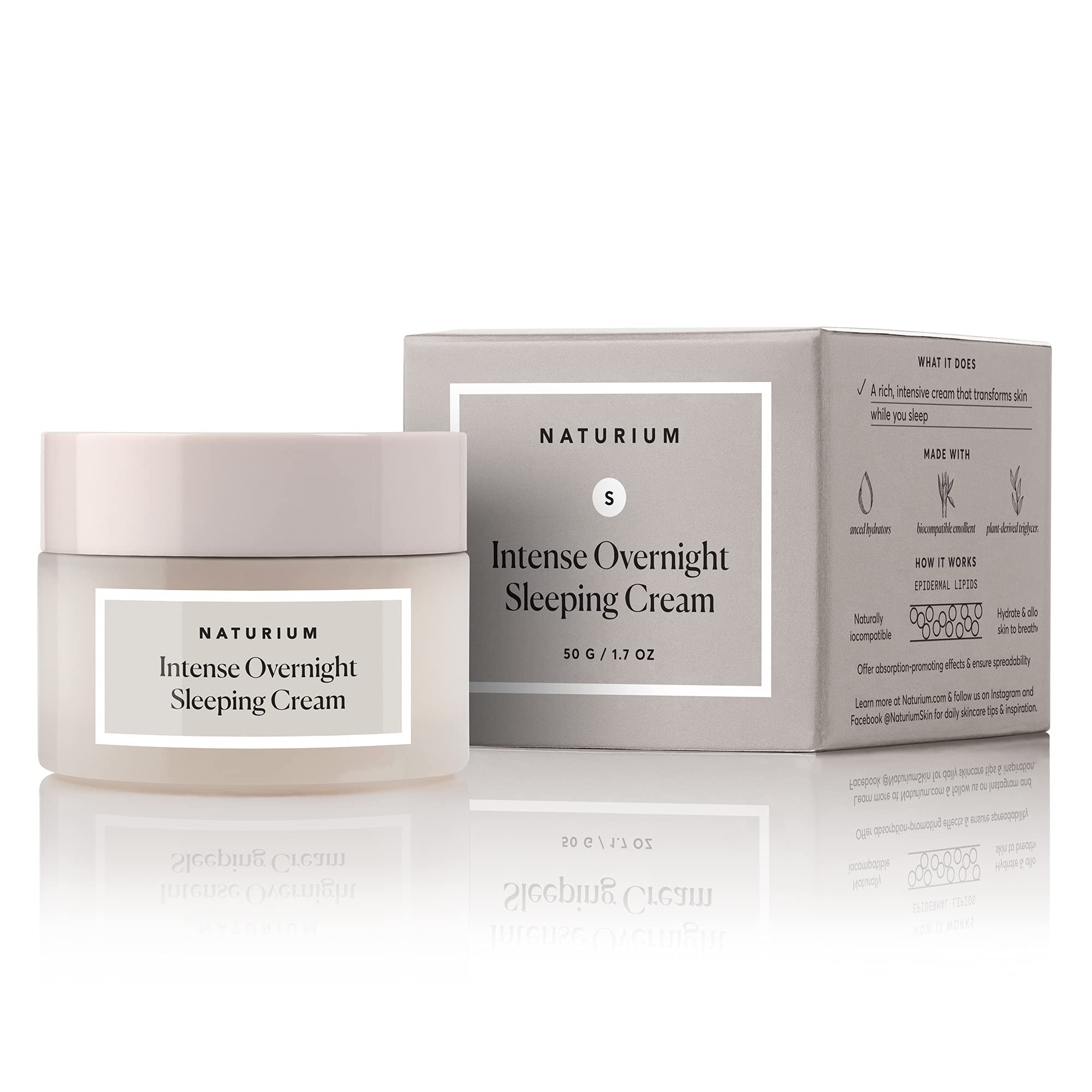 Naturium Intense Overnight Sleeping Cream – Hydrating, Skin-Plumping Night Moisturizer