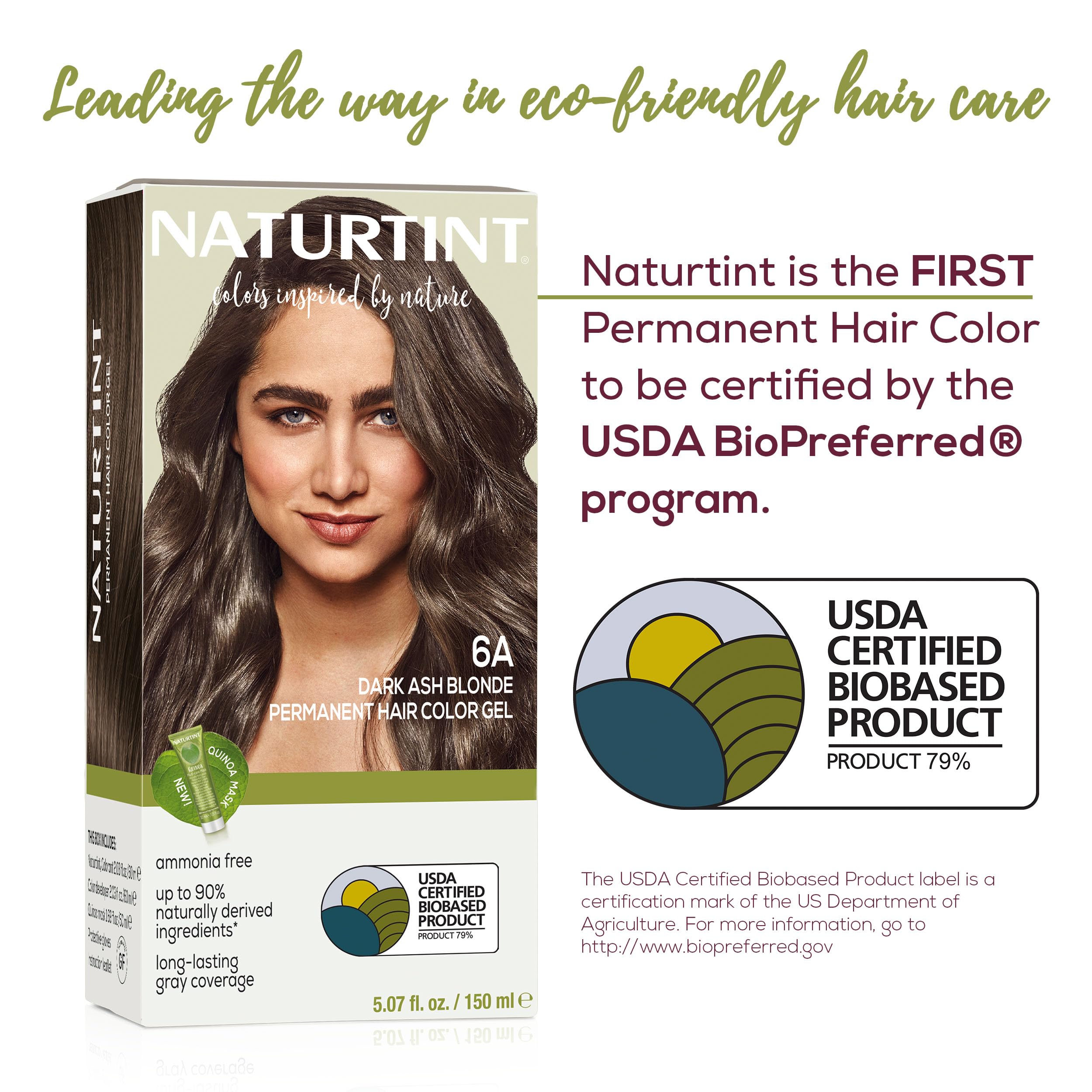 Naturtint 6A Dark Ash Blonde Permanent Hair Color – Ammonia Free, 6-Pack, Vegan & Cruelty-Free