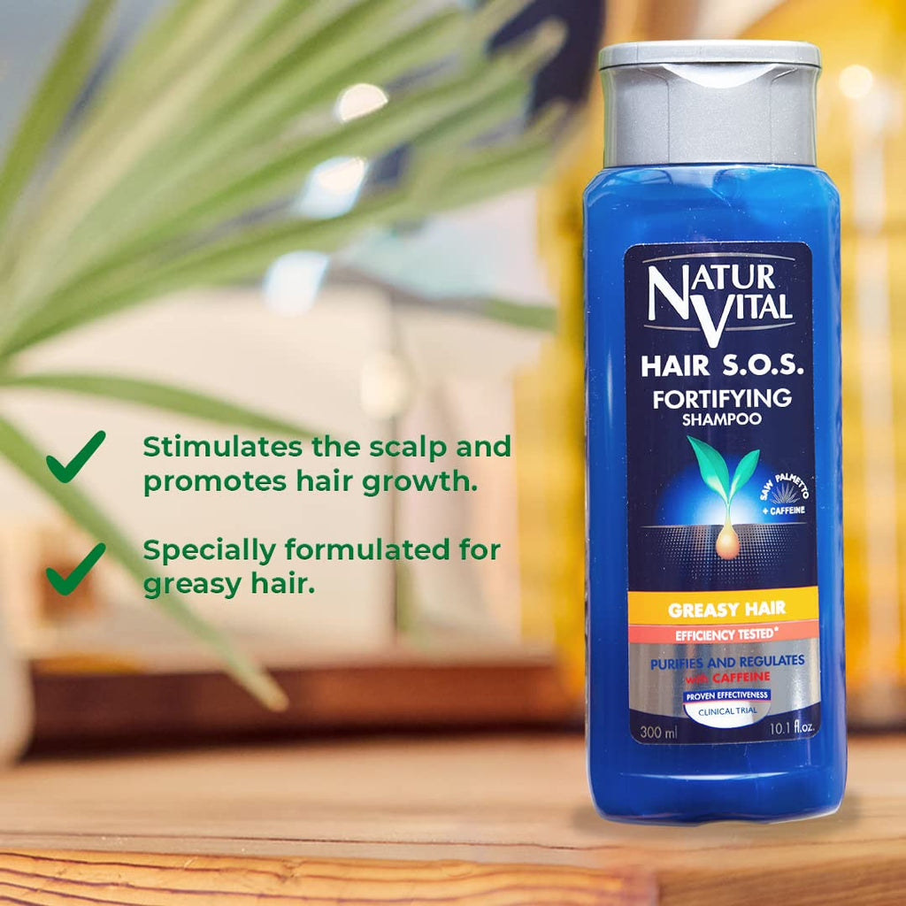 NaturVital Hair SOS Revitalizing Shampoo for Greasy Hair – Cruelty-Free
