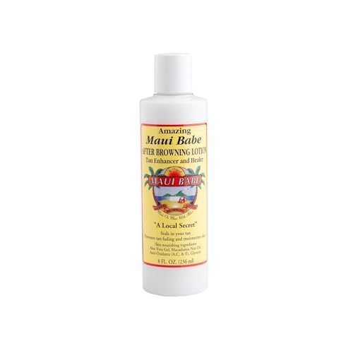 Maui Babe Browning Lotion Set – 8oz Browning & After Sun Lotion with Blue Makeup Bag | Nautical Crush Trading