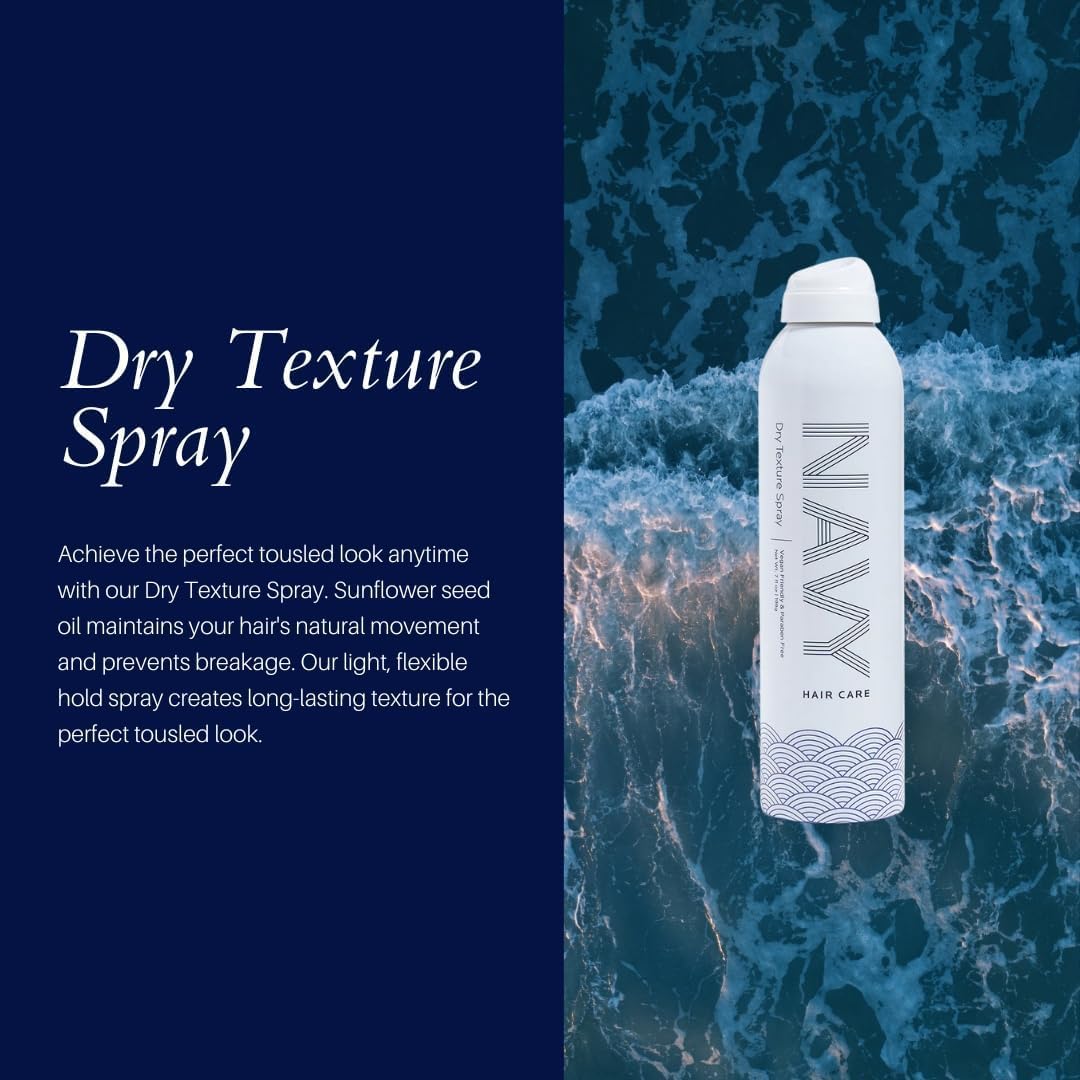 NAVY HAIR CARE Dry Texture Spray — Volumizing & Lightweight (7 oz x 2)