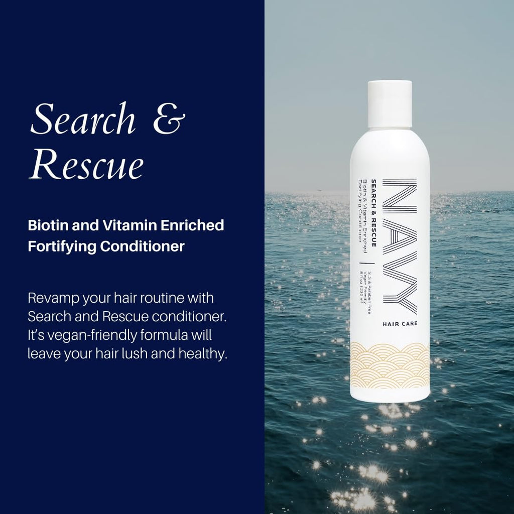 NAVY Hair Care - Search and Rescue Conditioner with Biotin & Rosemary Oil (8 oz)