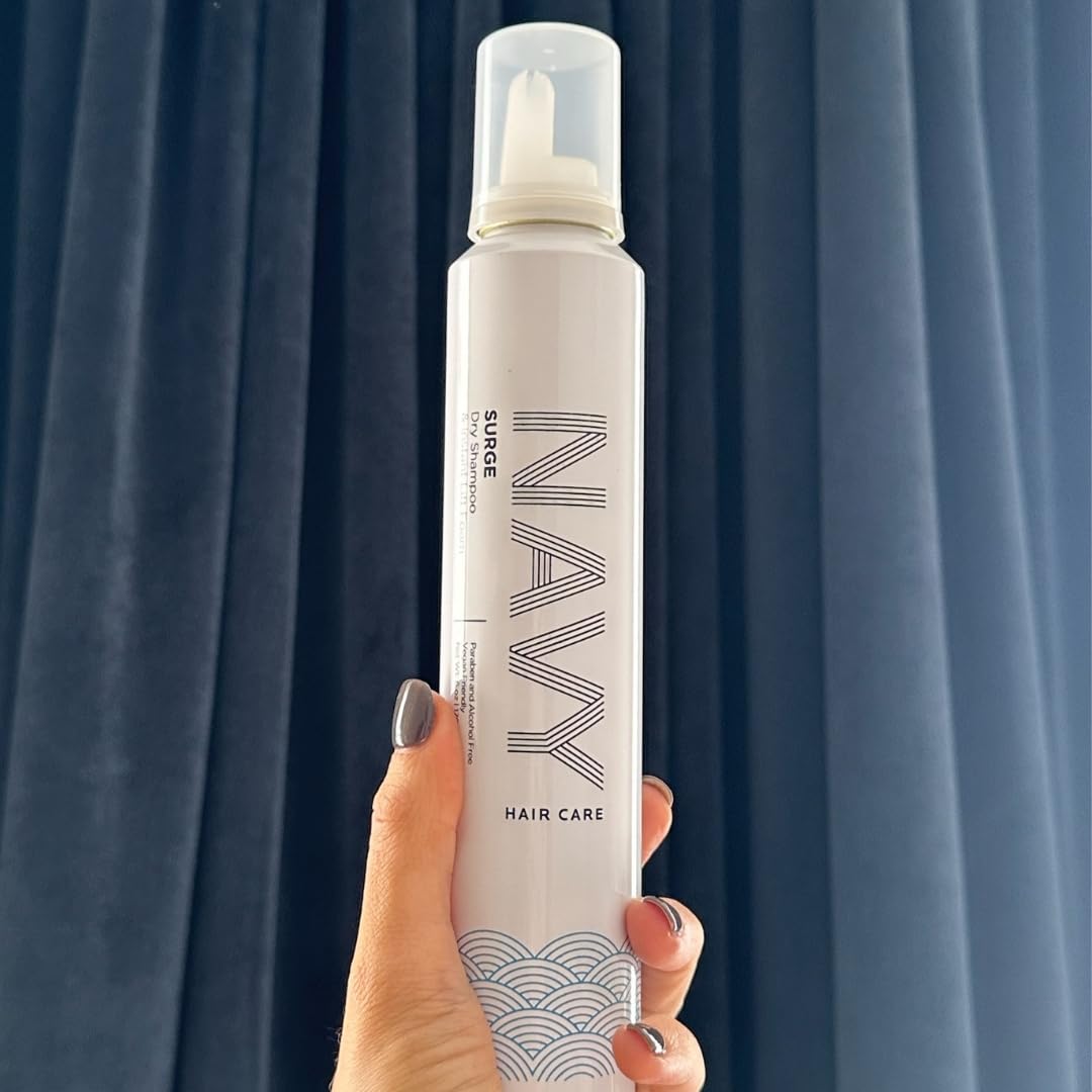 NAVY HAIR CARE Surge Dry Shampoo & Instant Lifting Foam | Non-Aerosol, 6 oz
