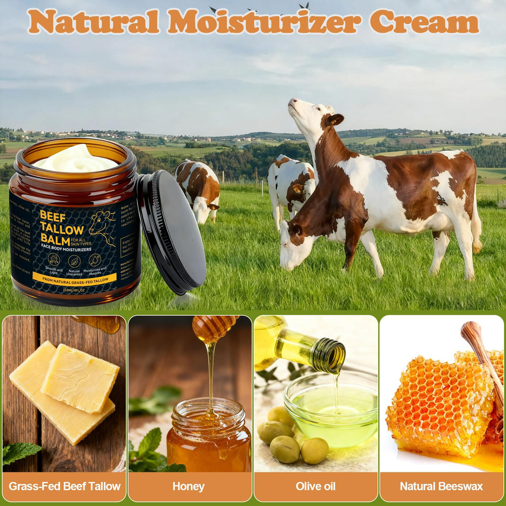 NAWydzz Beef Tallow Skin Balm with Honey & Beeswax