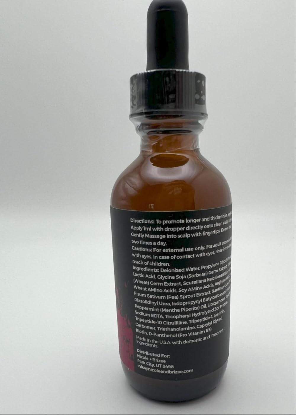 N+B Hair Growth Serum by Nicole + Brizee – Thicker, Fuller Hair (2 oz) 3-Pack