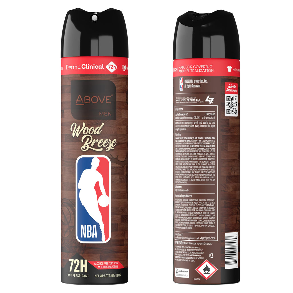 NBA Above Portland Trail Blazers Deodorant Gift Set – 4 Scents, 72h Protection, Dry Spray