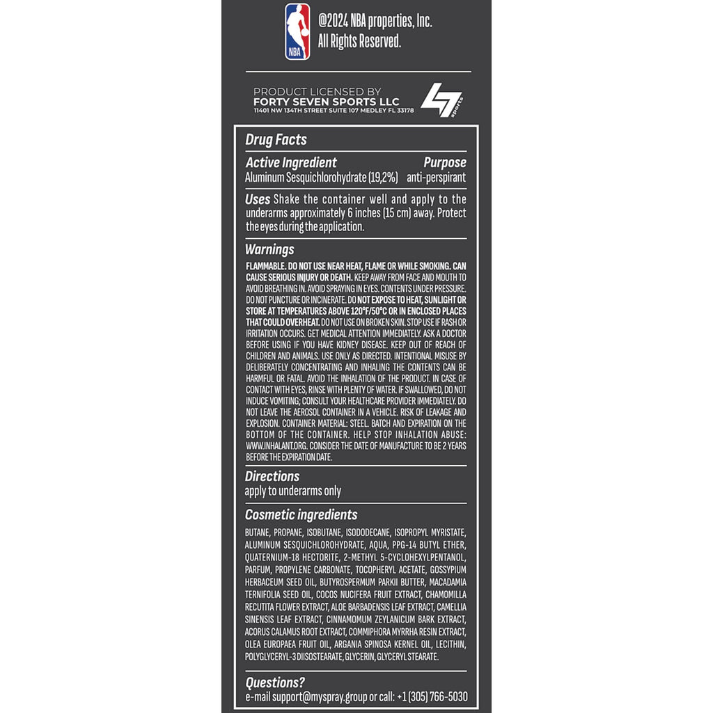NBA Above Portland Trail Blazers Deodorant Gift Set – 4 Scents, 72h Protection, Dry Spray