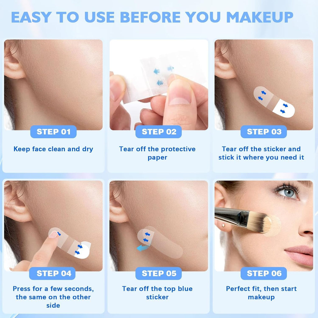 NBF 180PCS Face Tape Lifting Invisible — Instant, Breathable Face Lift Tape for Sagging Skin