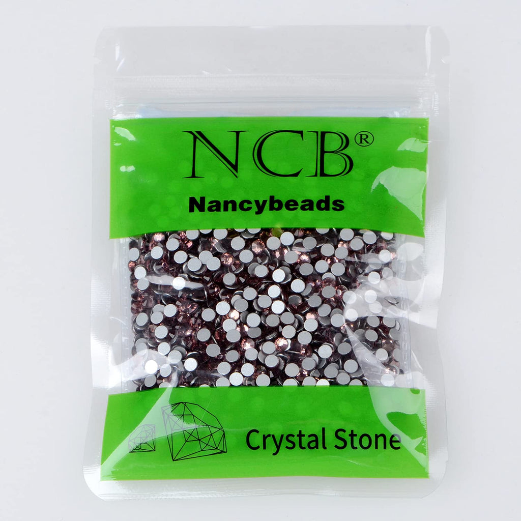 NCB 2880pcs Lt Amethyst Flat-Back Glass Rhinestones 4.0mm for Nails Art & Crafts