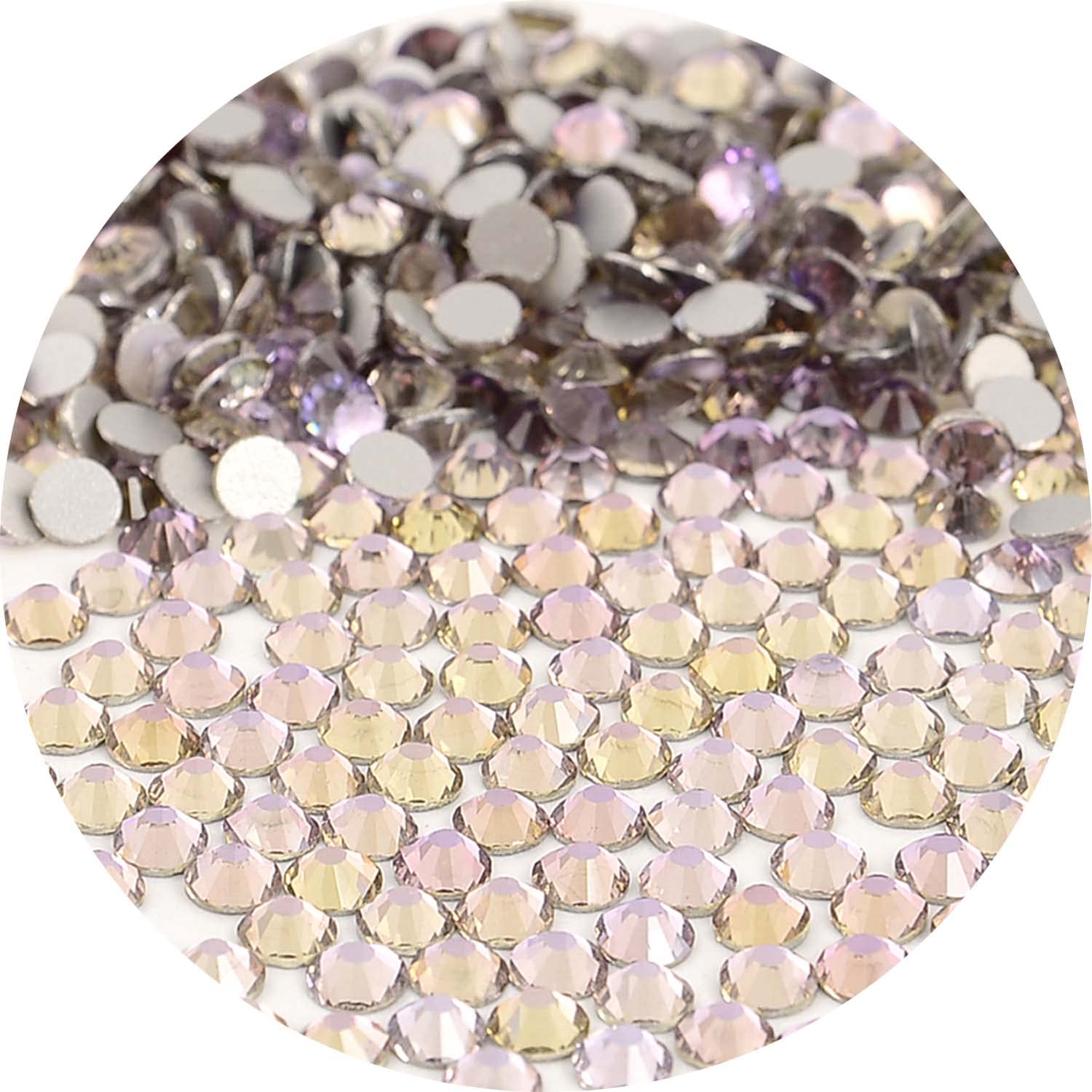 NCB Nancybeads 1500pcs Flatback Glass Nail Art Rhinestones – Lt. Rose Aqua SS20 5mm