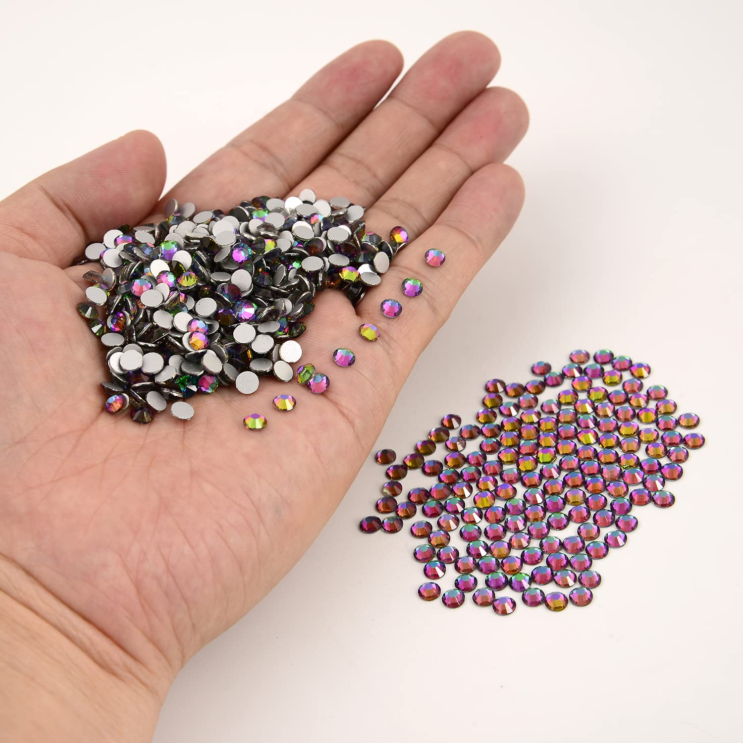 NCB Nancybeads Green Volcanic Flat-Back Glass Rhinestones – 1500pcs SS20 5mm