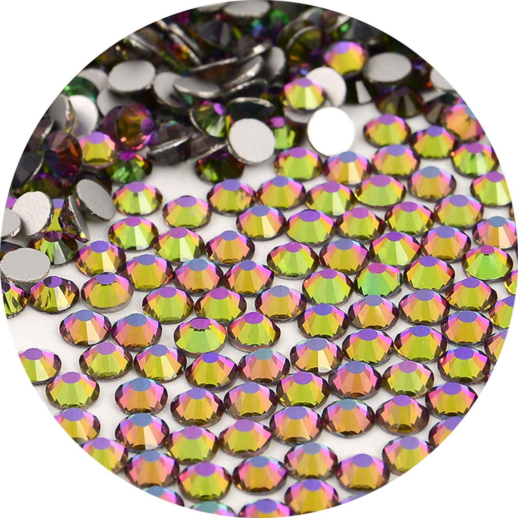 NCB Nancybeads Green Volcanic Flat-Back Glass Rhinestones – 1500pcs SS20 5mm