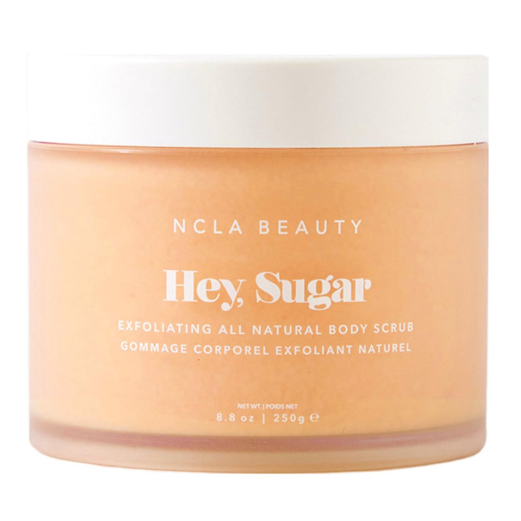 NCLA Beauty Hey Sugar All Natural Body Scrub – Peach, Moisturizing & Exfoliating (8.8 oz)