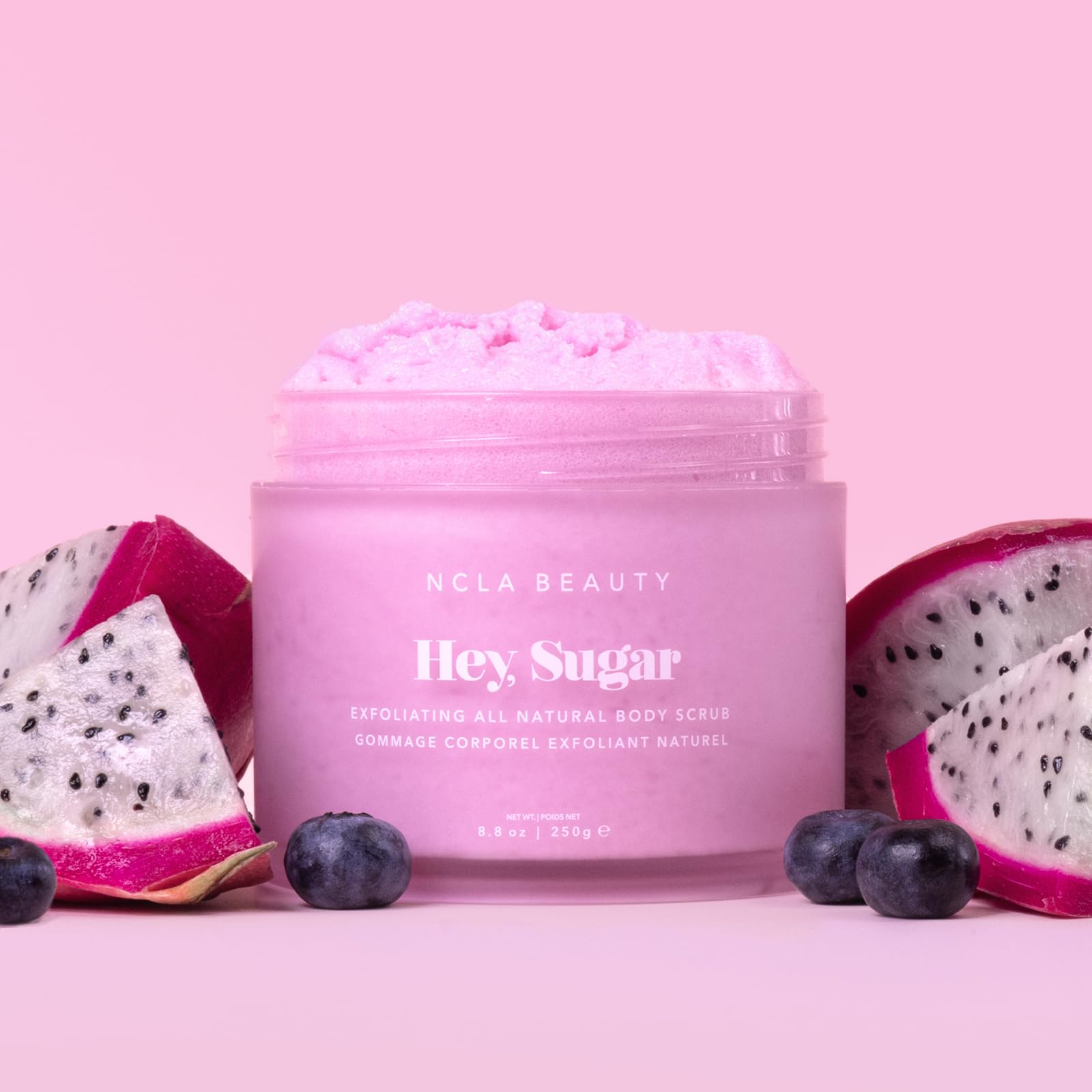 NCLA Beauty Hey Sugar All Natural Body Scrub – Moisturizing Exfoliating Sugar with Shea, Cocoa & Mango Butters