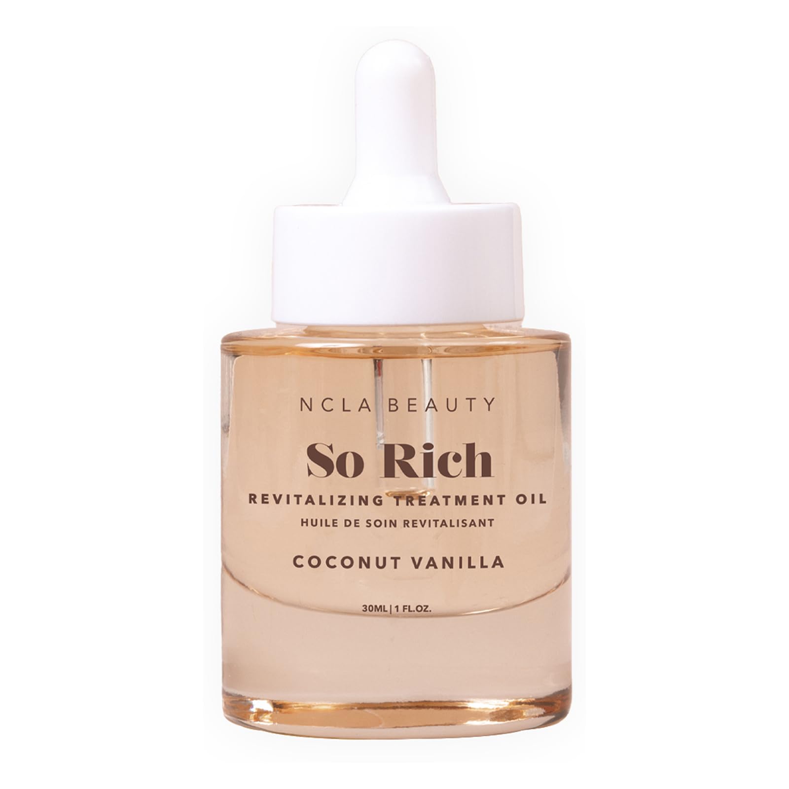 NCLA Beauty So Rich Revitalizing Treatment Oil - Coconut Vanilla Cuticle Oil with Vitamin E, 1 oz
