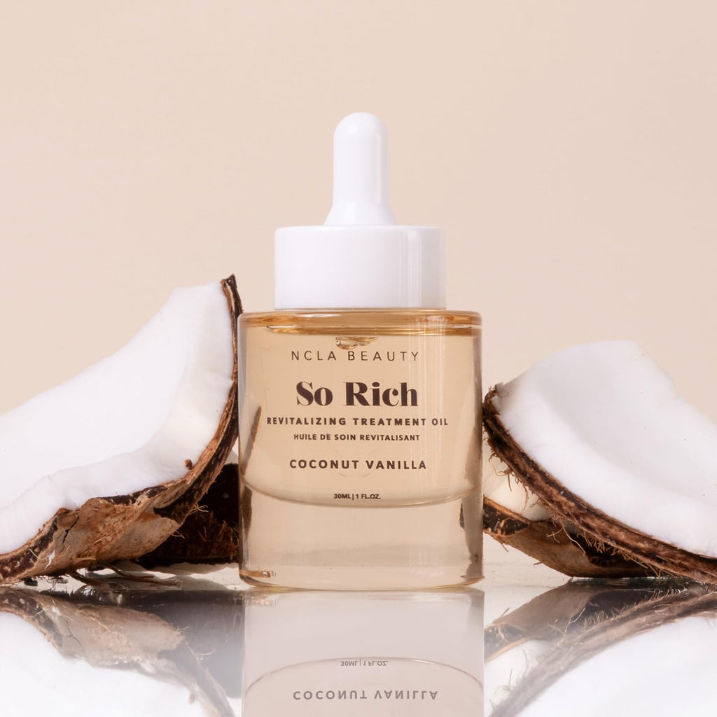 NCLA Beauty So Rich Revitalizing Treatment Oil - Coconut Vanilla Cuticle Oil with Vitamin E, 1 oz