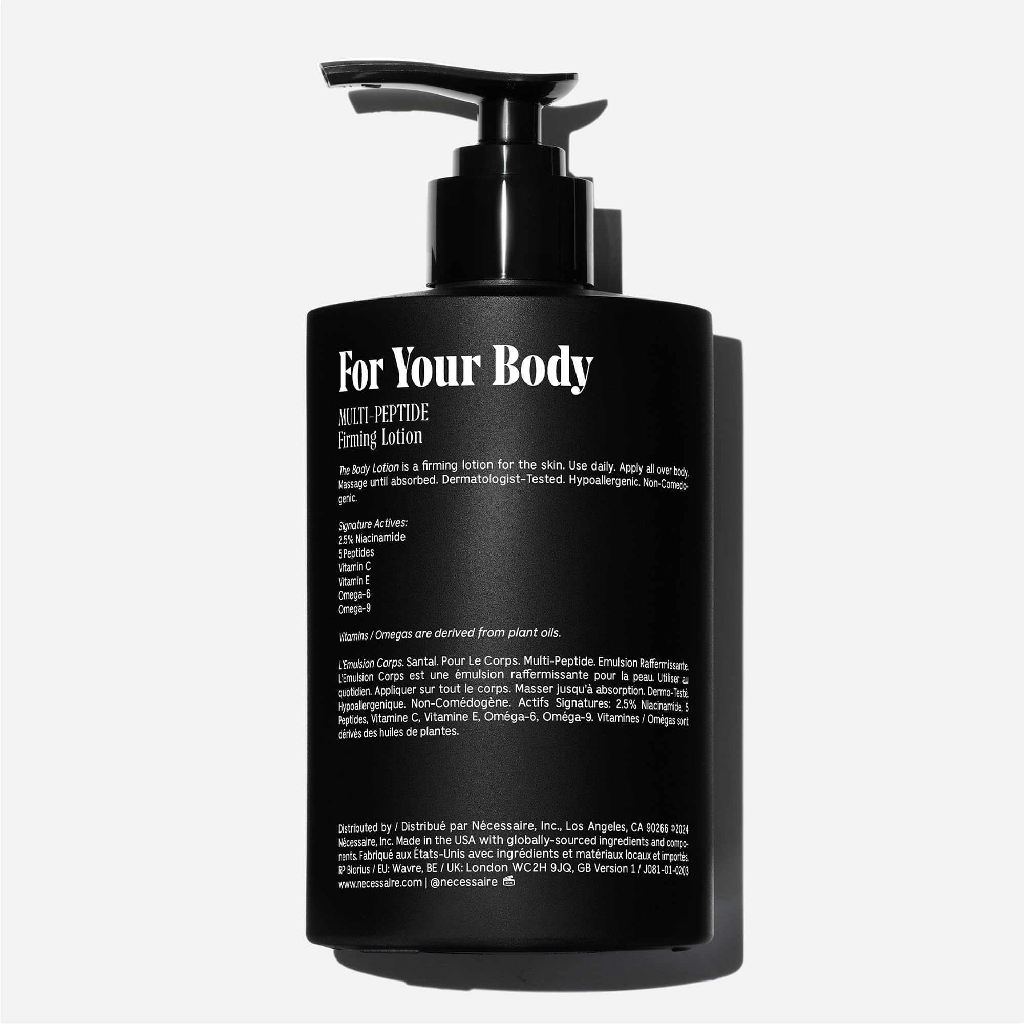 Nécessaire The Body Lotion Santal – Multi-Peptide + Niacinamide, 450ml