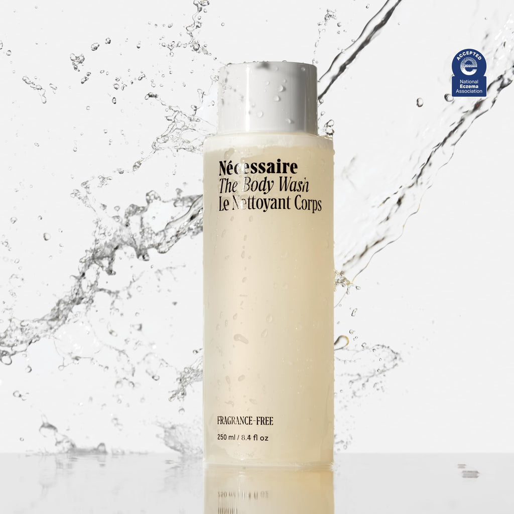 Nécessaire Fragrance-Free Body Wash – Multi-Oil Shower Gel with Niacinamide | Non-Comedogenic & Hypoallergenic | 250 ml