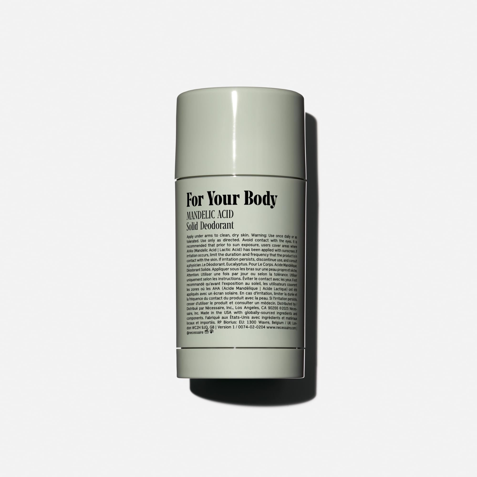Nécessaire The Deodorant Eucalyptus — Aluminum-Free, Extra-Strength with Mandelic Acid (75 g/2.5 oz)