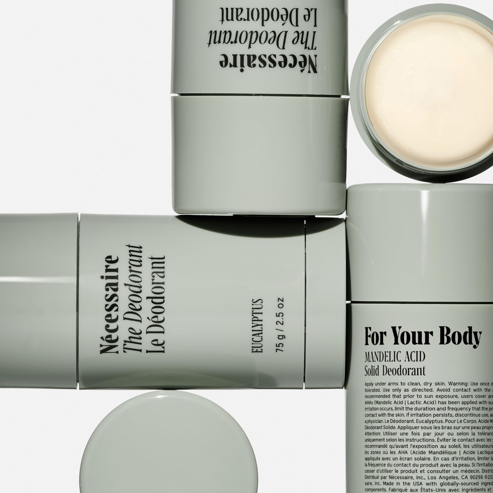 Nécessaire The Deodorant Eucalyptus — Aluminum-Free, Extra-Strength with Mandelic Acid (75 g/2.5 oz)