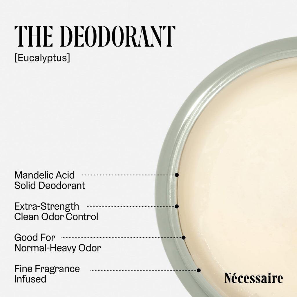 Nécessaire The Deodorant Eucalyptus — Aluminum-Free, Extra-Strength with Mandelic Acid (75 g/2.5 oz)