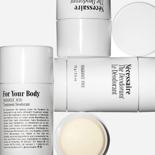 Nécessaire Fragrance-Free Deodorant | Aluminum-Free, Mandelic Acid, Extra Strength (75 g/2.5 oz)