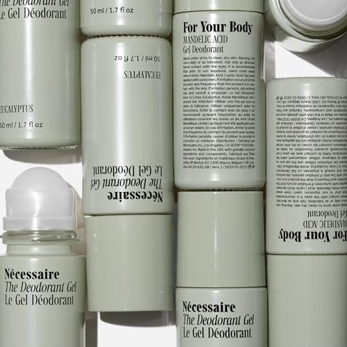 Nécessaire Eucalyptus Deodorant Gel – Aluminum-Free, Mandelic Acid, Extra Strength Odor Control