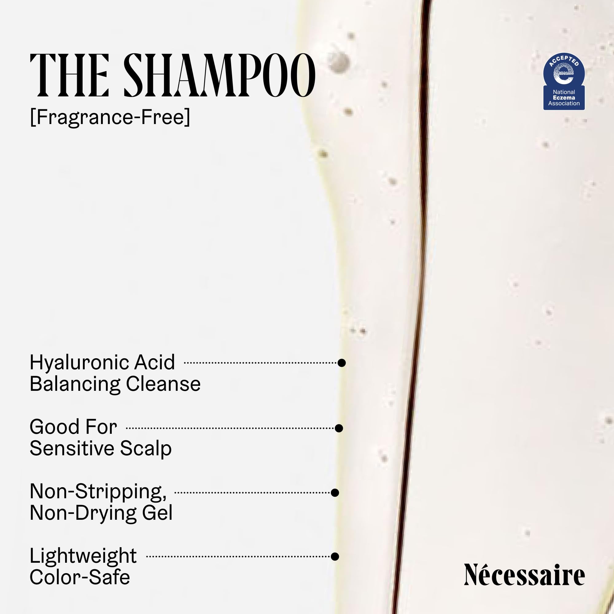 Nécessaire The Hair Duo — Fragrance-Free Shampoo + Conditioner with Hyaluronic Acid